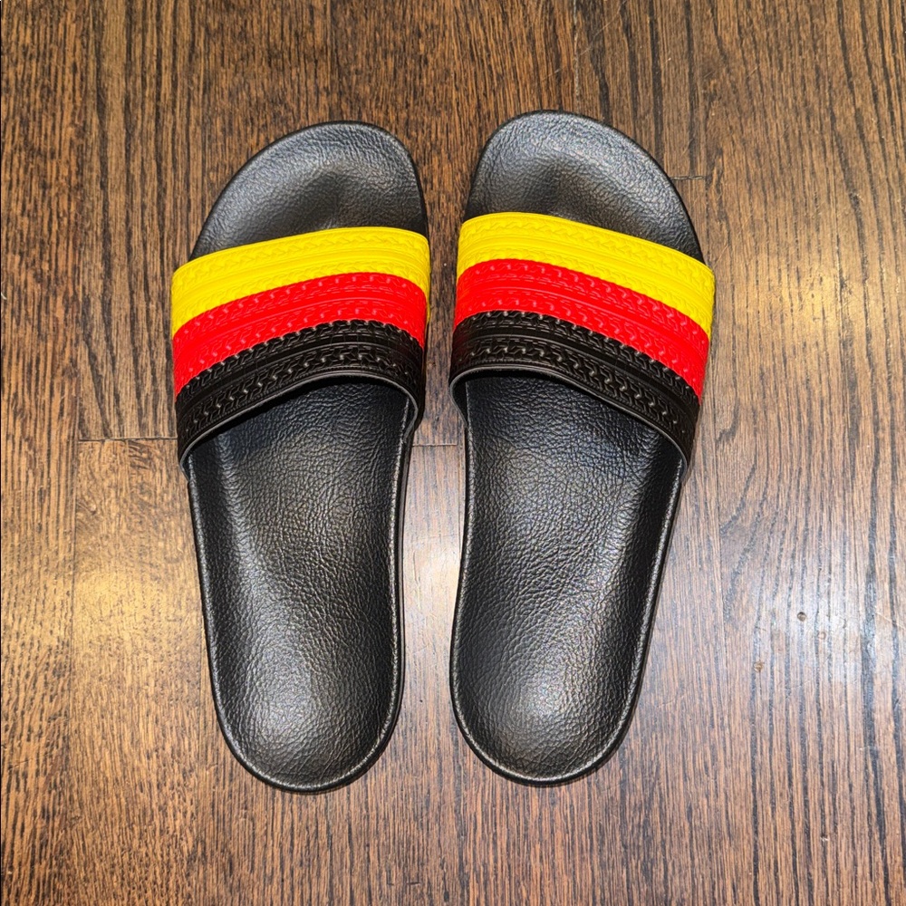 Adidas German Flag slides Men Size 11
